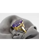 Vintage craft Ring Alexandrite 14K Yellow gold vrc130y